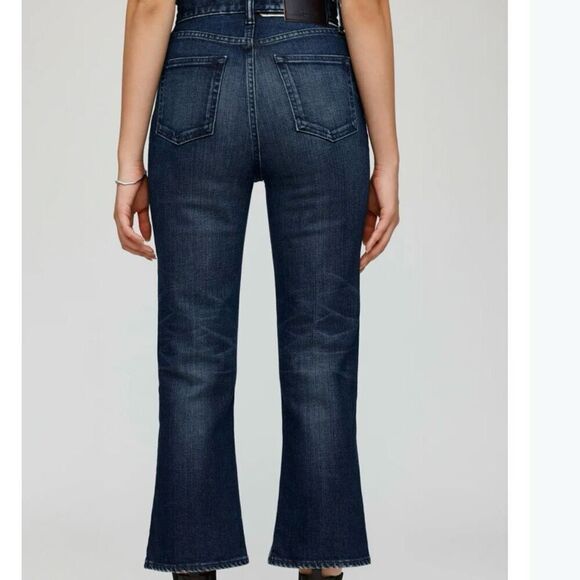 Mousy Vintage Emma Cropped Flare Jeans Size 28 Made in Japan - Picture 2 of 9